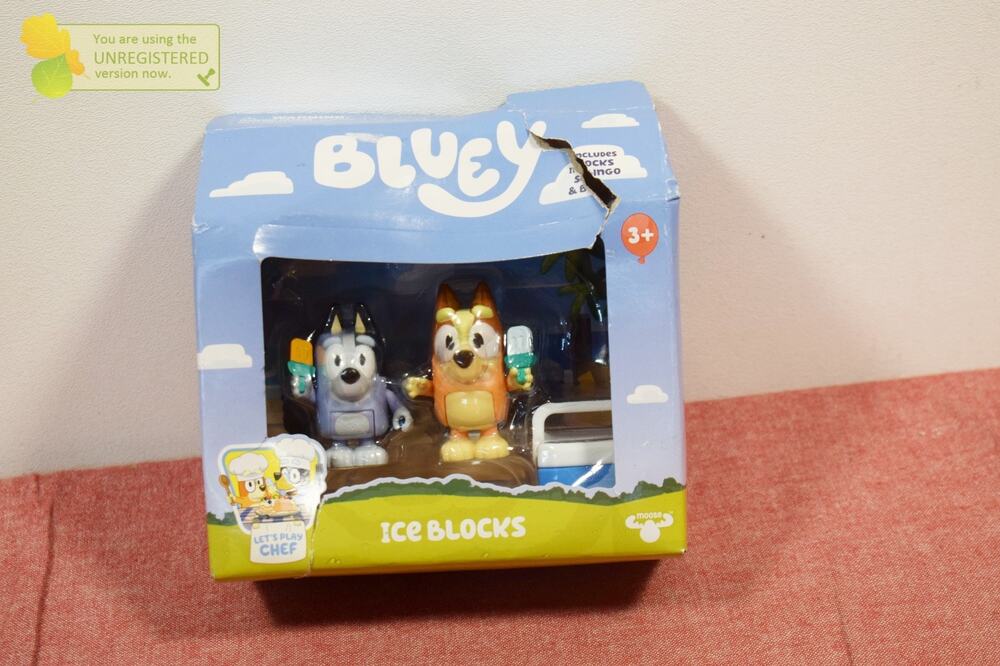 Bluey Ice Blocks Socks & Bingo Mini Figures 2-Pack